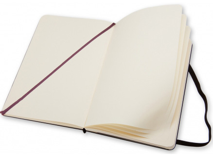 Блокнот нелинованный Moleskine Classic Soft Large QP618 (Black) купить в интернет-магазине icover