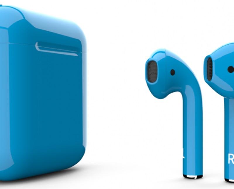 Беспроводные наушники Apple AirPods Color (Gloss Blue) купить в интернет-магазине icover