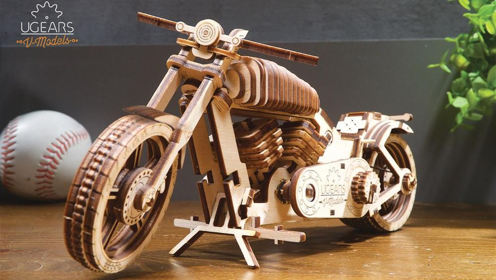3D-пазл Ugears Байк VM-02 (70051) купить в интернет-магазине icover