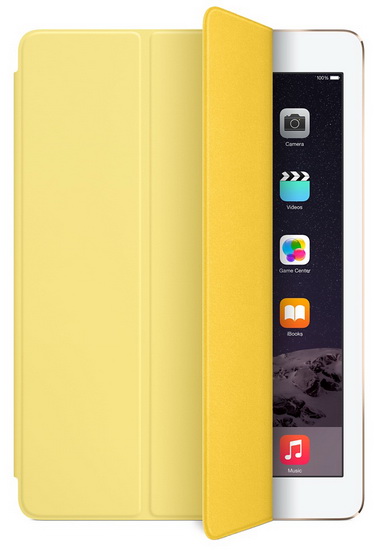 Apple iPad Air Smart Cover (MGXN2ZM/A) - чехол для iPad Air (Yellow) купить в интернет-магазине icover