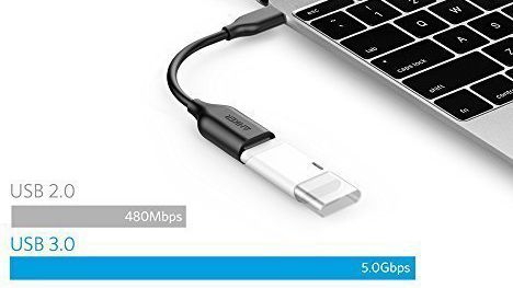 Кабель-переходник Anker Powerline 82 мм (A8165011) USB-C to USB 3.1 (Black) купить в интернет-магазине icover