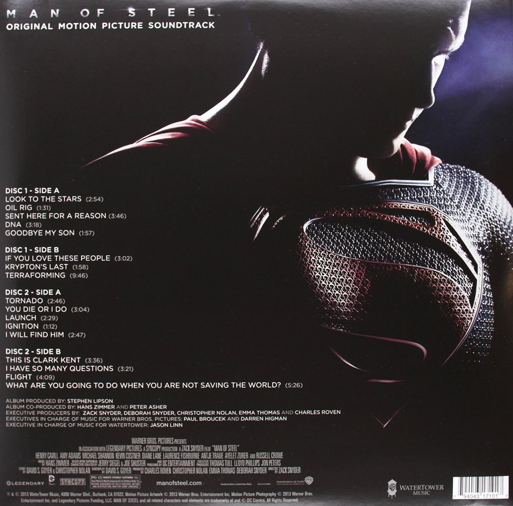 Виниловая пластинка 2 LP Hans Zimmer - OST Man Of Steel (2013) купить в интернет-магазине icover