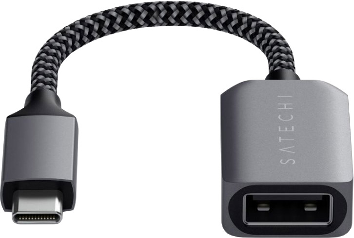 Адаптер Satechi USB-C to USB 3.0 ST-UCATCM (Space Grey) купить в интернет-магазине icover