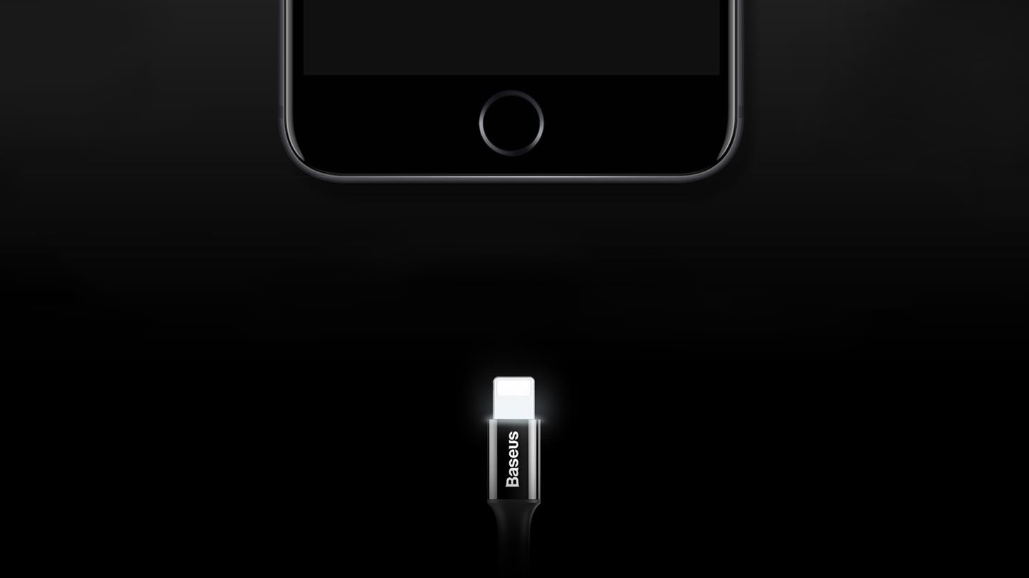 Кабель для iPod, iPhone, iPad Baseus Shining Cable with Jet metal 1m USB to Lightning CALSY-01 (Black) купить в интернет-магазине icover