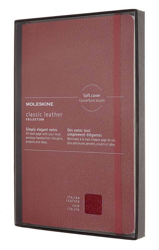 

Блокнот Moleskine Leather Limited Edition Large (LCLH31HF1BOX) в линейку (Red)