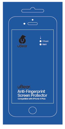 uBear Anti-Fingerprint - защитная пленка для iPhone 6 Plus uBear Anti-Fingerprint - защитная пленка для iPhone 6 Plus