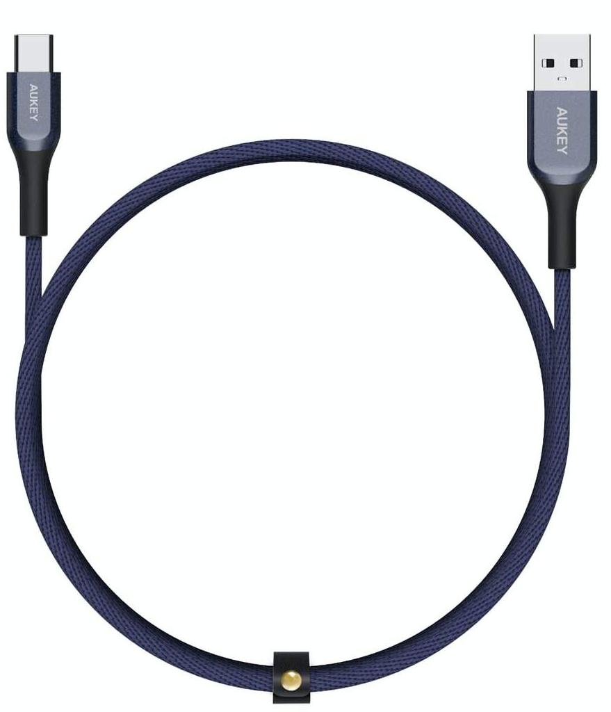 

Кабель Aukey Kevlar (CB-AKC1-BLU) USB-A/USB-C 1.2m (Blue), Kevlar