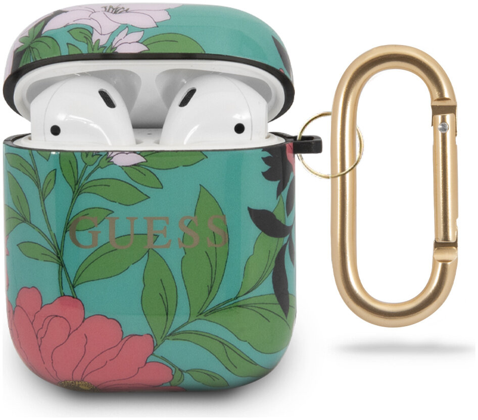 

Чехол Guess CG Mobile (GUACA2TPUBKFL01) для AirPods (Flower Green)