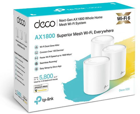 Wi-Fi система TP-Link Deco X20 3 Pack (White) купить в интернет-магазине icover