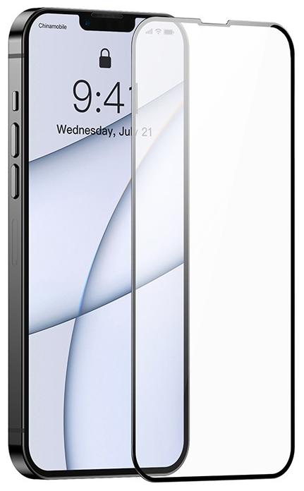 Защитное стекло Baseus 0.3mm Full-screen and Full-glass Tempered Glass Film (SGQP010201) для iPhone 13 Pro Max (Black) купить в интернет-магазине icover