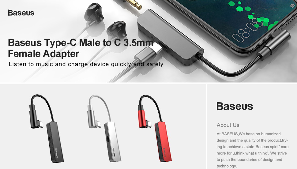 Переходник Baseus L53 USB-C/3.5mm CATL53-01 (Black) купить в интернет-магазине icover