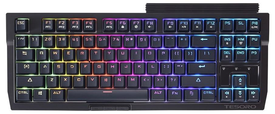 Игровая клавиатура Tesoro Tizona Spectrum (Black/Kailh Blue) купить в интернет-магазине icover