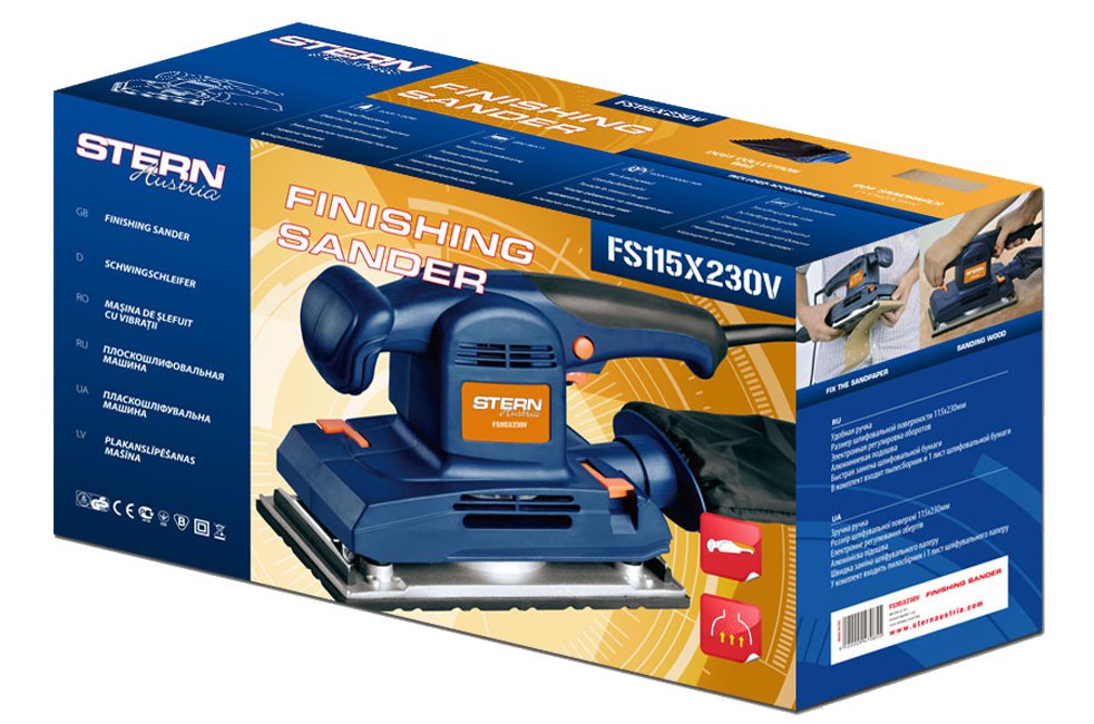 Stern FS115х230V - вибрационная шлифмашина  купить в интернет-магазине icover