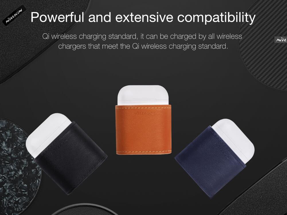 Чехол c беспроводной зарядкой Nillkin Mate Wireless Charging Case для AirPods (Brown) купить в интернет-магазине icover
