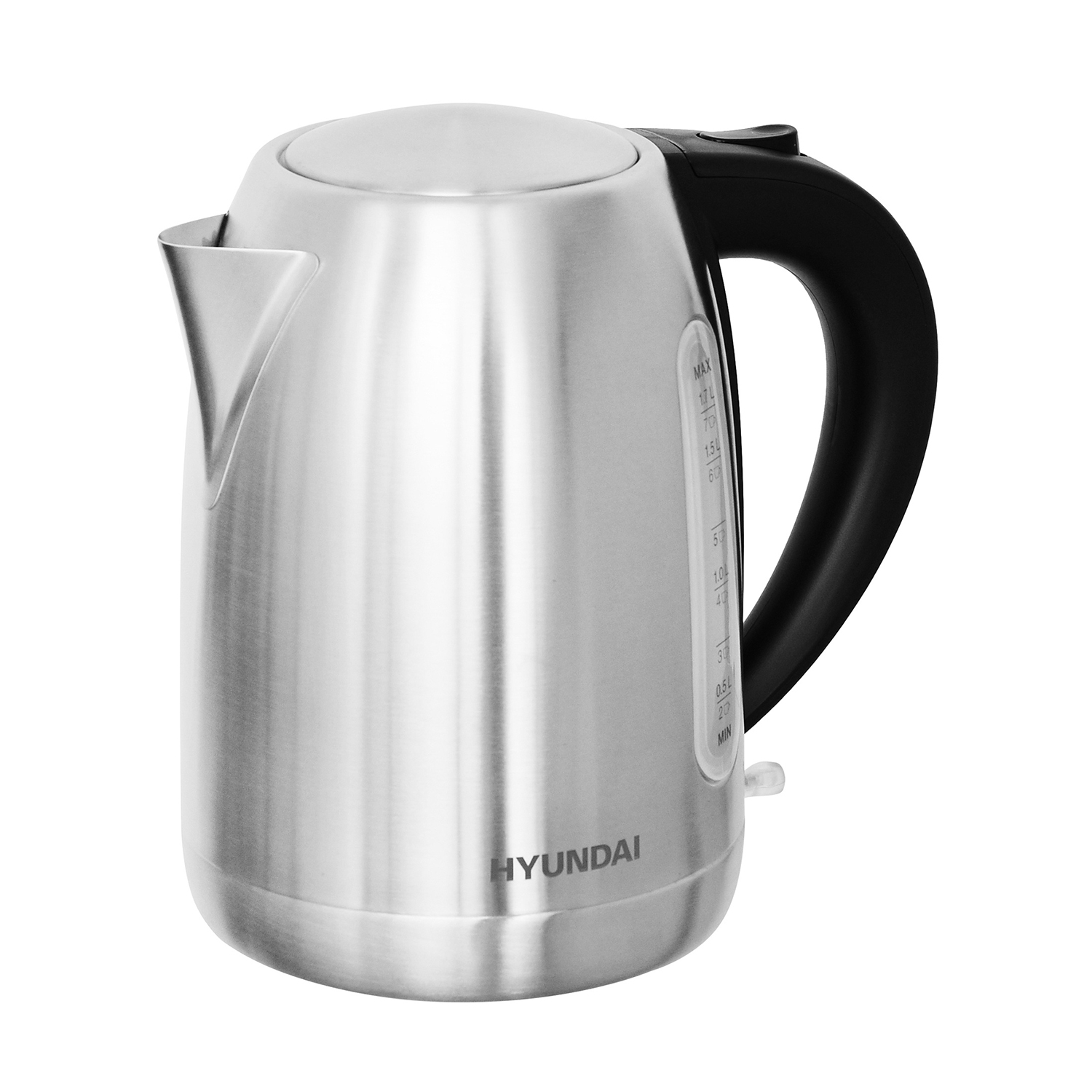 Чайник электрический Hyundai HYK-S2014 1.7 л 2000 Вт (Silver/Black) купить в интернет-магазине icover