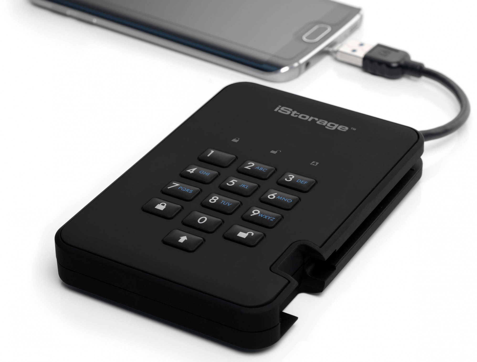 Внешний диск iStorage DiskAshur 2 128Gb IS-DA2-256-SSD-128-B (Black) купить в интернет-магазине icover