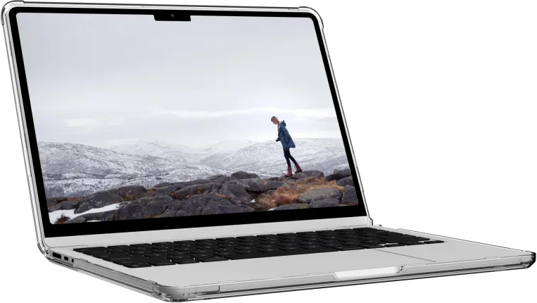 Чехол UAG Lucent (134008114340) для Apple MacBook Air 13" M2 2022 (Ice/Black) купить в интернет-магазине icover