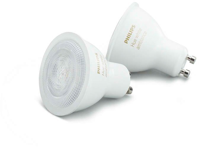 Умные светодиодные  лампы Philips Hue White Ambiance Bluetooth GU10 2 шт (8718699629298) купить в интернет-магазине icover