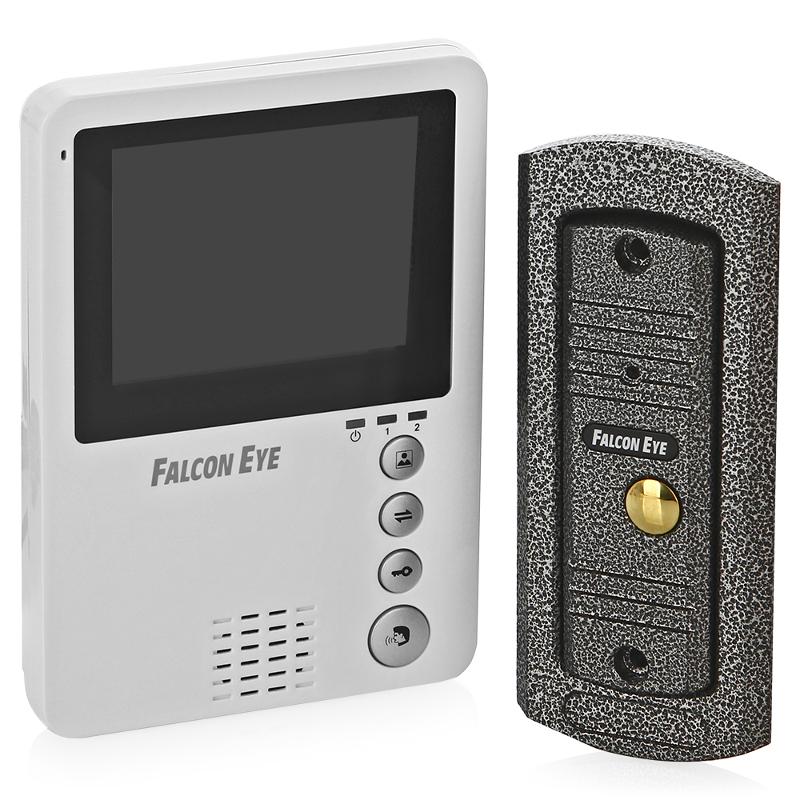 Комплект видеодомофона. Видеодомофон Falcon Eye Fe-Kit. Falcon Eye Fe-Kit дом. Falcon видеомонитор. Вызывная панель домофон Falcon Eye.