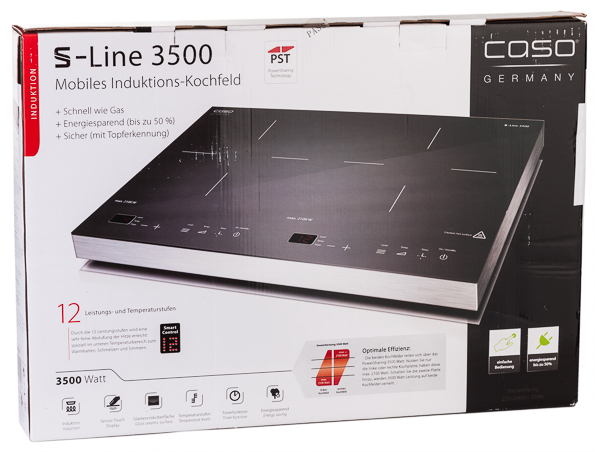 Настольная индукционная плитка Caso S-Line 3500 (Black/Silver) купить в интернет-магазине icover