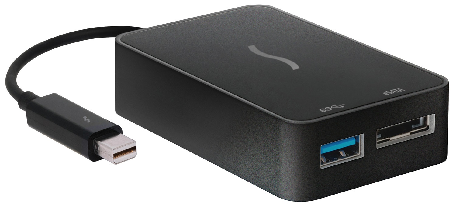 Sonnet USB 3.0 + Gigabit Ethernet Thunderbolt Adapter (TB-USB3GE) - внешний адаптер (Black) купить в интернет-магазине icover