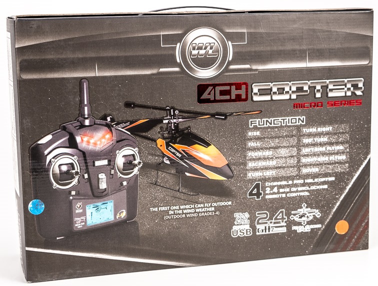 WLToys V911 Micro Helicopter 2.4 Ghz RTF (WLT-V911) - радиоуправляемый вертолет (Black/Orange) купить в интернет-магазине icover