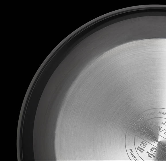 Кастрюля из нержавеющей стали 7,57 л KitchenAid 5 Ply Copper Core KC2C80SCST (Silver) купить в интернет-магазине icover