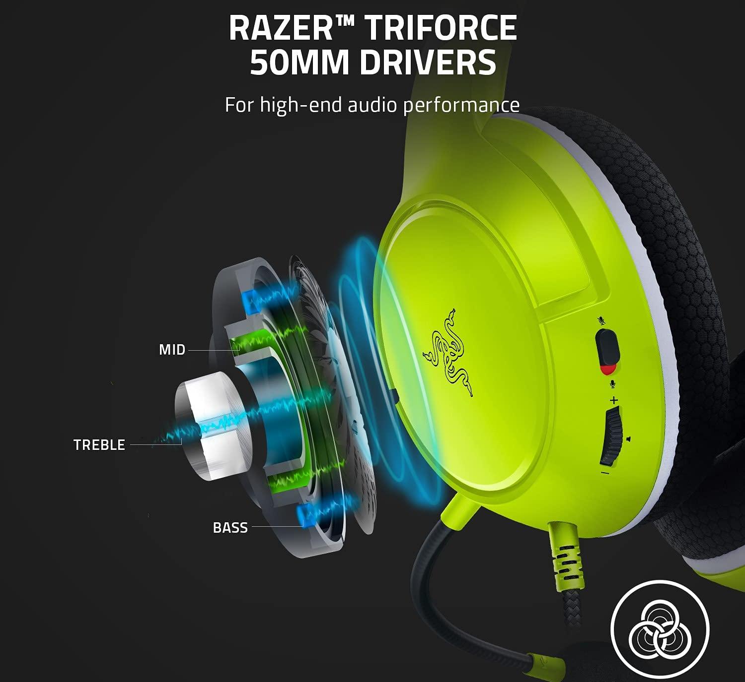 Игровая гарнитура Razer Kaira X (RZ04-03970600-R3M1) для Xbox Series X/S (Electric Volt) купить в интернет-магазине icover