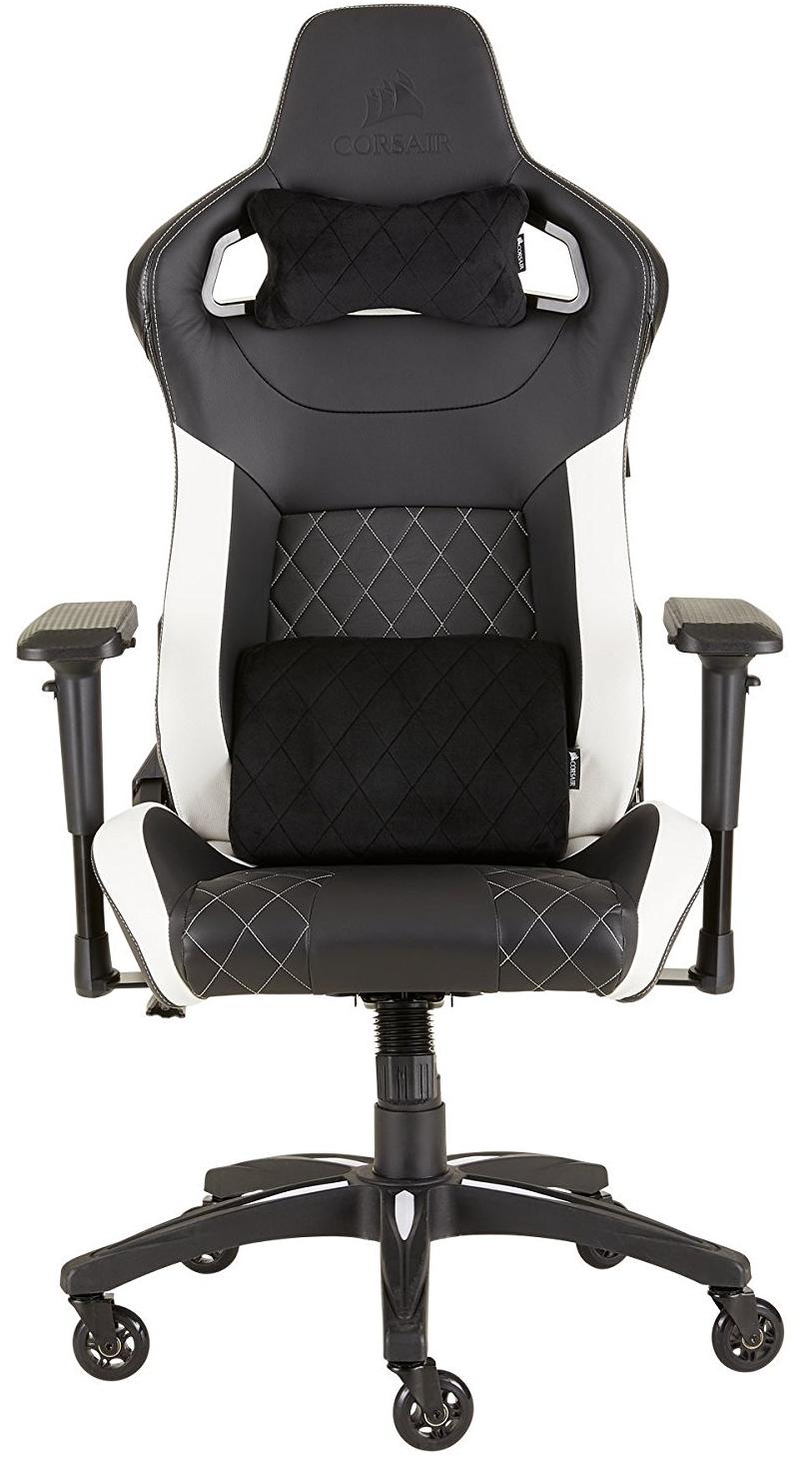 Игровое кресло Corsair T1 Race 2018 CF-9010012-WW (Black/White) купить в интернет-магазине icover