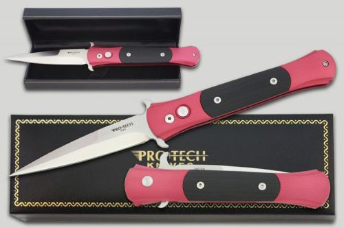 Pro-Tech Don Custom (PR/1733) - автоматический складной нож (Dark Pink) купить в интернет-магазине icover