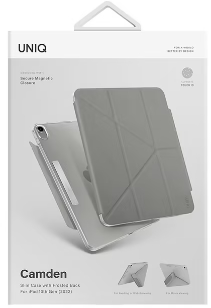 Чехол Uniq Camden для iPad 10.9" 2022 (Grey) купить в интернет-магазине icover