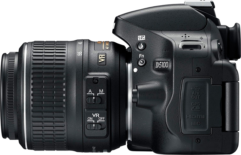 Nikon D5100 - зеркальный фотоаппарат (Black) + объектив AF-S DX NIKKOR 18-55mm f/3.5-5.6G II ED VR купить в интернет-магазине icover