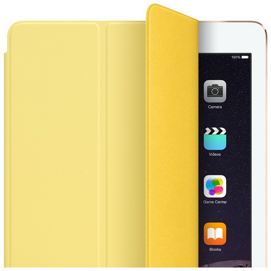 Apple iPad Air Smart Cover (MGXN2ZM/A) - чехол для iPad Air (Yellow) купить в интернет-магазине icover