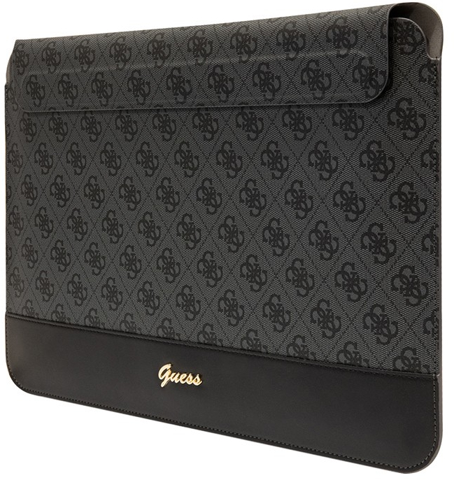 Чехол Guess Sleeve 4G Bottom stripe Metal logo для ноутбуков 13-14" (Black) купить в интернет-магазине icover