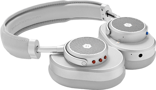 Bluetooth-наушники с микрофоном Master&Dynamic MW65 ANC (Silver Metal/Grey Leather) купить в интернет-магазине icover