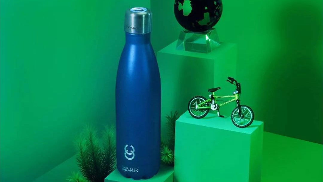 Умная бутылка для воды CrazyCap 2 Gen с УФ-стерилизатором (Blue Sapphire) купить в интернет-магазине icover