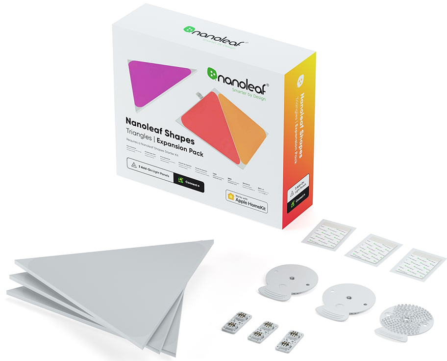 

Дополнительные панели Nanoleaf Shapes Triangles 3 pk (NL47-0001TW-3PK)