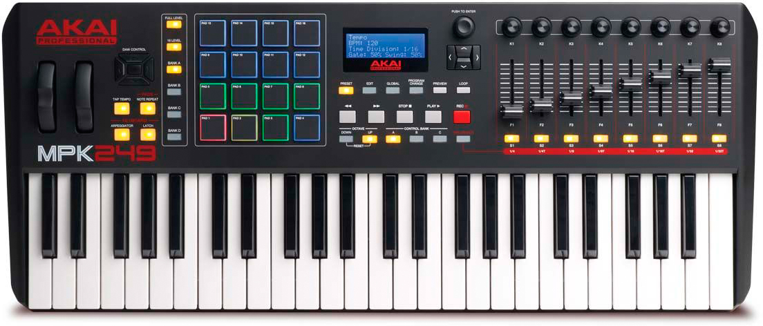 MIDI-клавиатура Akai MPK249 (A050345) купить в интернет-магазине icover