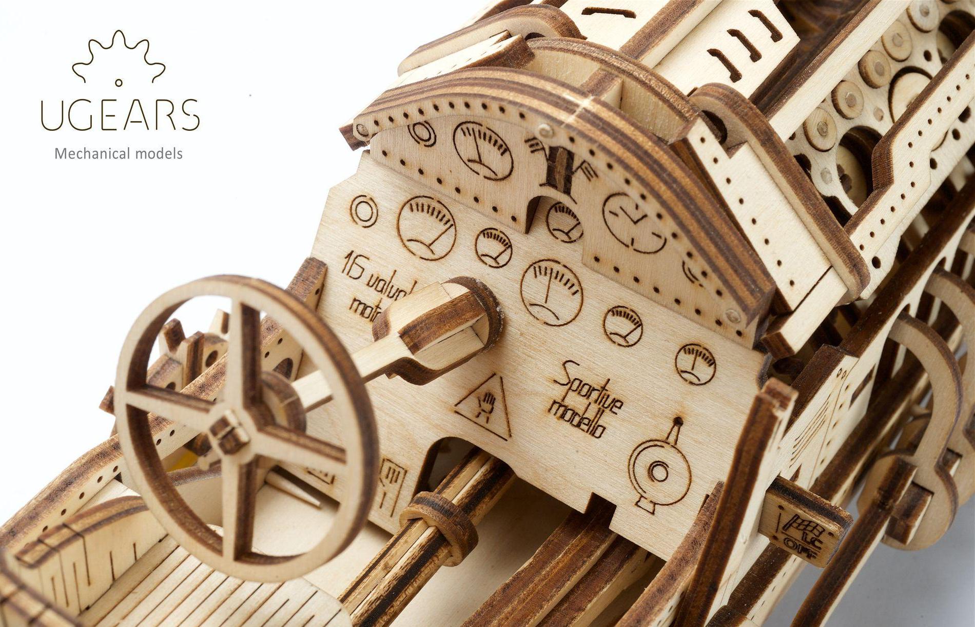Сборная модель UGEARS Спорткар U-9 Гран-при (70044) купить в интернет-магазине icover
