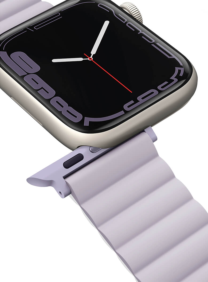 Ремешок Uniq Revix reversible Magnetic (45MM-REVLILWHT) для Apple Watch 42/44/45 mm (Lilac/White) купить в интернет-магазине icover