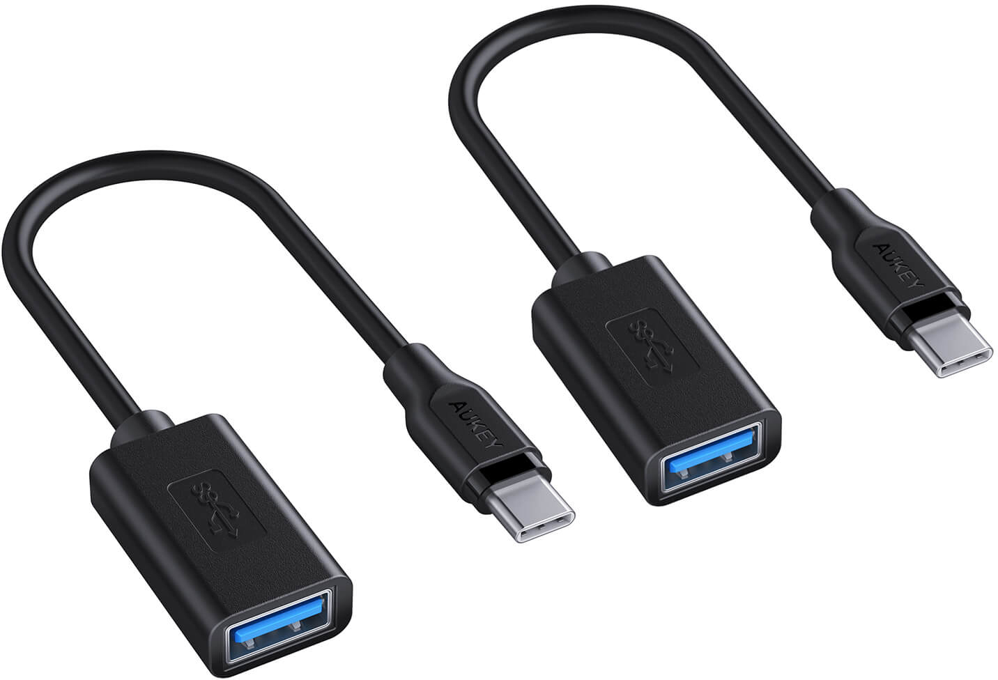 

Переходник Aukey CB-A26 USB 3.0 to USB-C 2pc (Black), USB 3.0 to USB-C