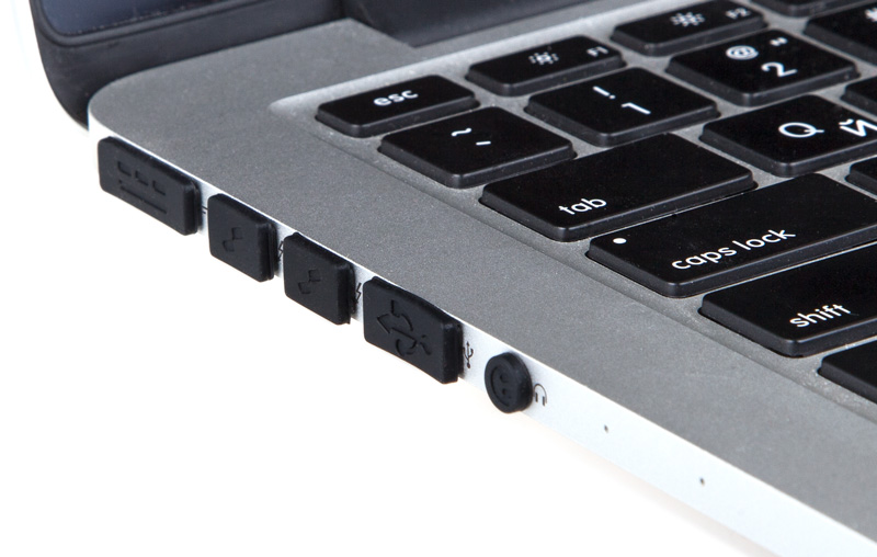 i-Blason Anti Dust Cup 12psc - заглушки портов для MacBook Pro Retina/Macbook Air (Black) купить в интернет-магазине icover