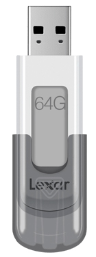 Флеш-накопитель Lexar JumpDrive V100 64GB (White/Grey) купить в интернет-магазине icover