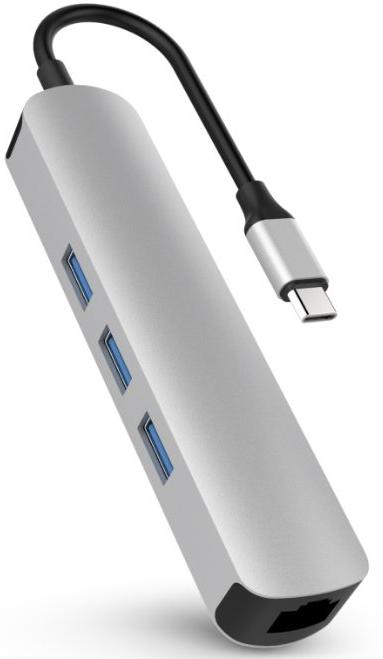 USB-хаб HyperDrive 6-in-1 USB-C (Silver) купить в интернет-магазине icover
