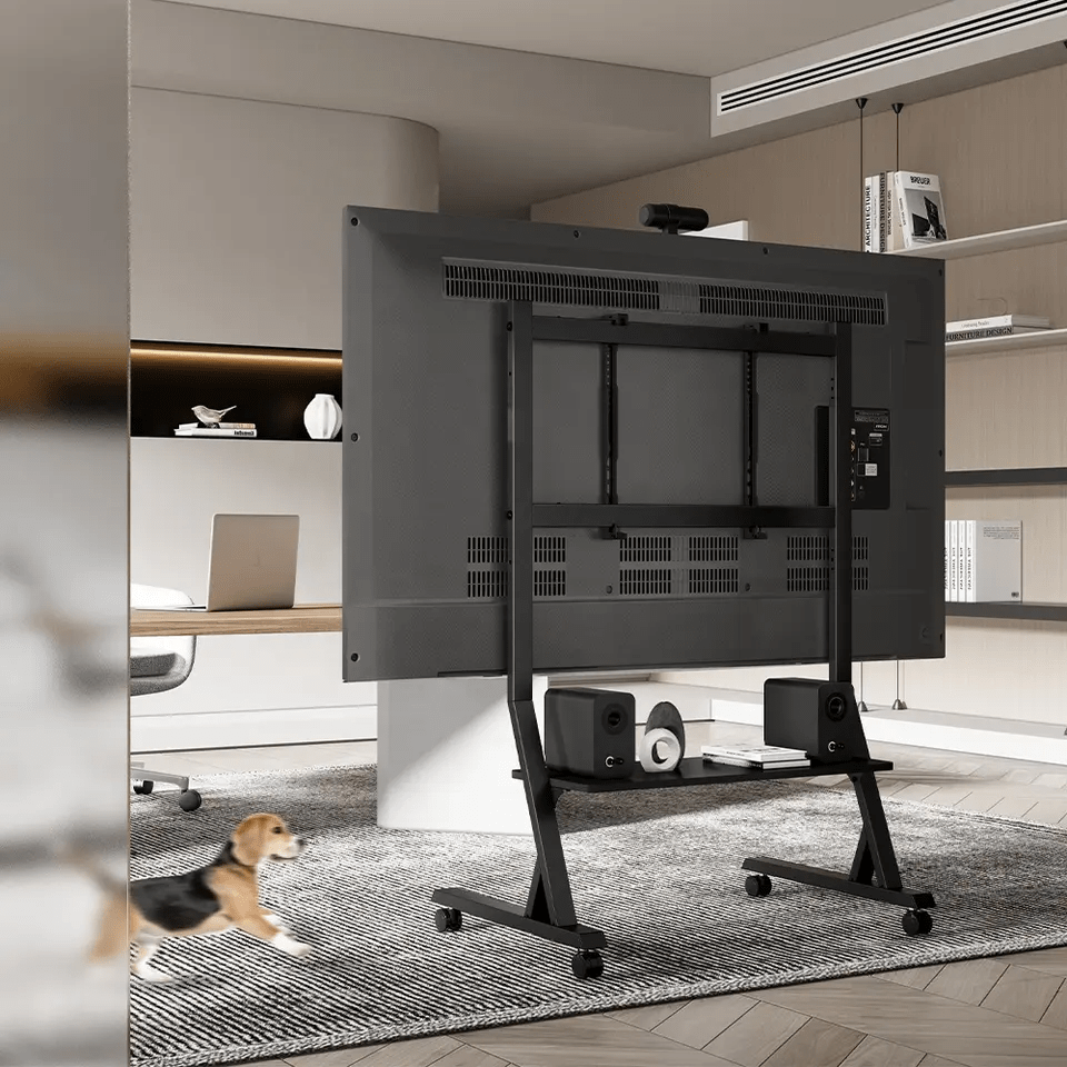 Стойка для телевизора с кронштейном Ridberg LDT03-25FLW (Black) купить в интернет-магазине icover