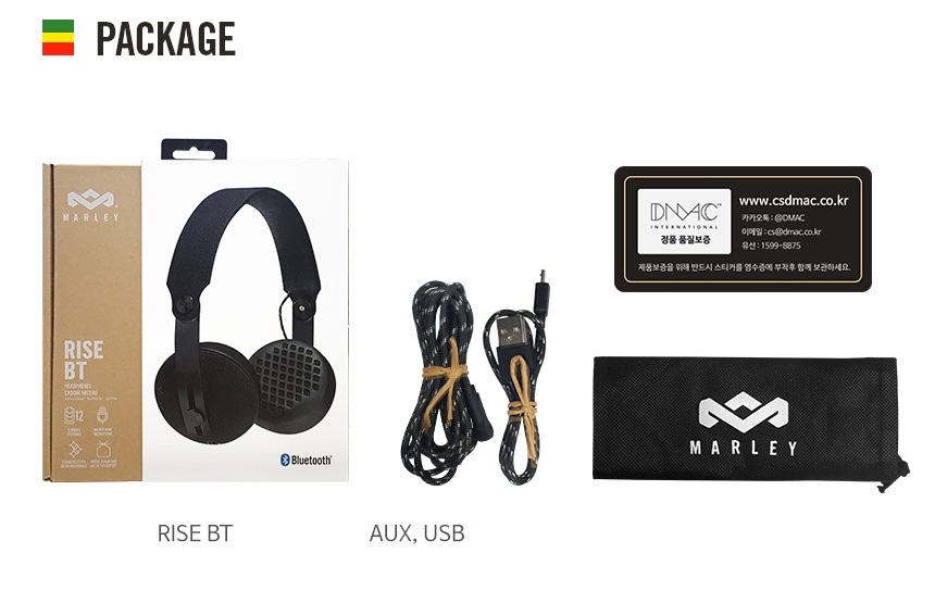 Marley RISE BT (EM-JH111-BK) - накладные наушники (Black) купить в интернет-магазине icover