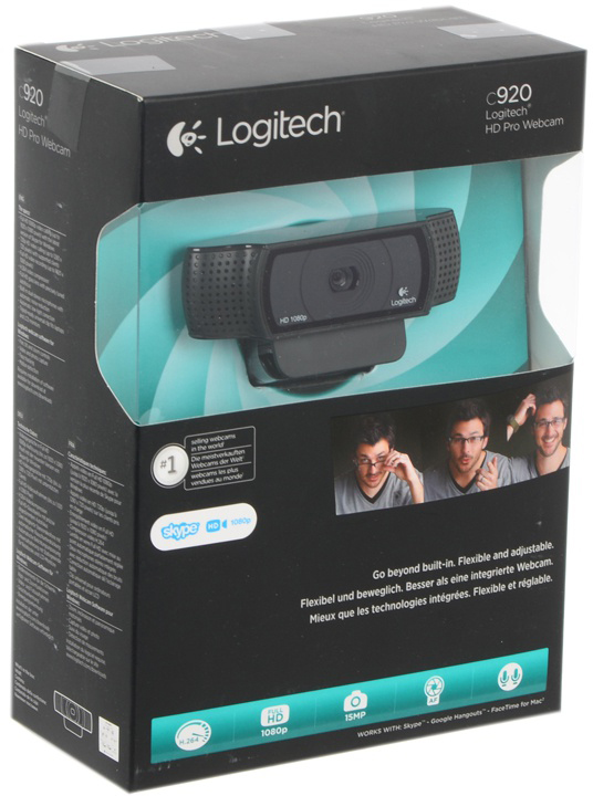 Вебкамера Logitech HD Pro Webcam C920 (960-001055) купить в интернет-магазине icover