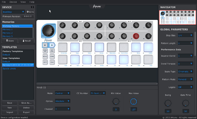 MIDI-контроллер Arturia BeatStep MCI51718 (White) купить в интернет-магазине icover