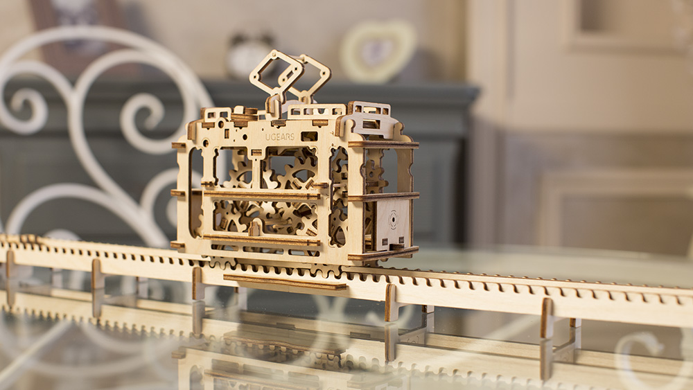 Сборная модель UGears Трамвай 70008 (Wood) купить в интернет-магазине icover