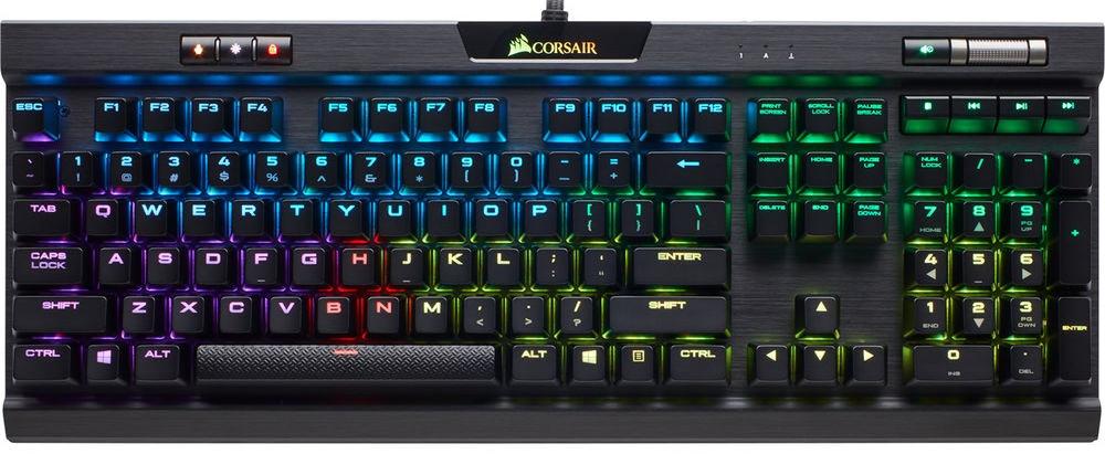 Игровая клавиатура Corsair K70 RGB MK.2 Cherry MX Red CH-9109010-RU (Black) купить в интернет-магазине icover